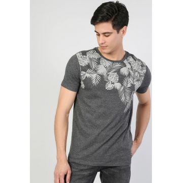 Tricou cu imprimeu tropical