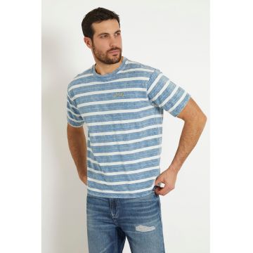 Tricou de bumbac cu model in dungi
