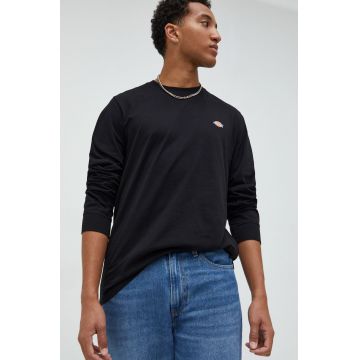 Dickies longsleeve din bumbac culoarea negru, cu imprimeu DK0A4Y4RBLK1-BLACK