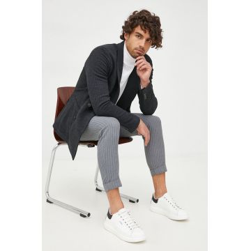 Emporio Armani sacou din lana culoarea gri