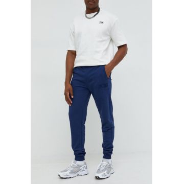 Fila pantaloni de trening barbati, culoarea albastru marin, cu imprimeu