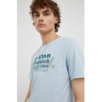 G-Star Raw tricou din bumbac cu imprimeu