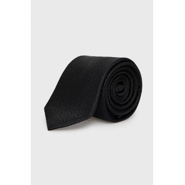 Michael Kors cravata de matase culoarea negru Michael Kors cravata de matase culoarea negru
