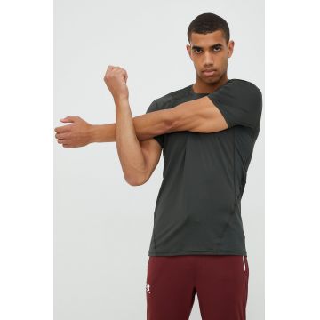 Under Armour tricou de antrenament culoarea verde, neted