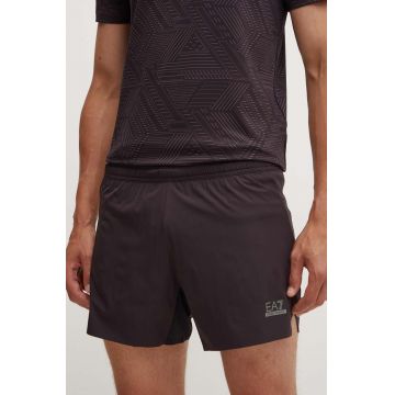 EA7 Emporio Armani pantaloni scurți de antrenament culoarea negru, PNDDZ.6DPS03