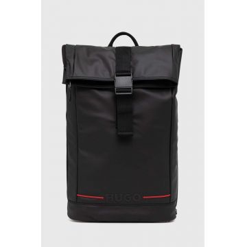 HUGO rucsac barbati, culoarea negru, mare, neted, 50523615