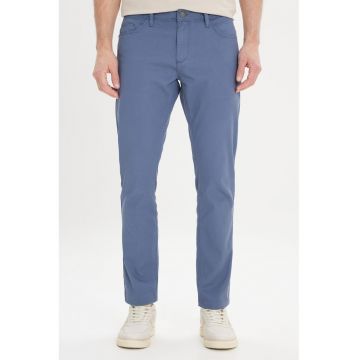 Pantaloni de bumbac cu croiala dreapta