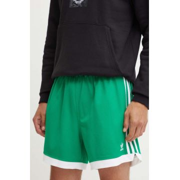 adidas Originals pantaloni scurti Adicolor barbati, culoarea verde, IZ2448