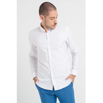 Camasa regular fit de bumbac cu guler Oxford Rickert