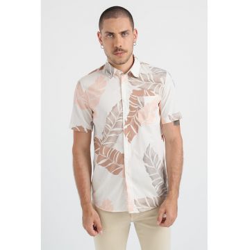 Camasa slim fit cu buzunar pe piept