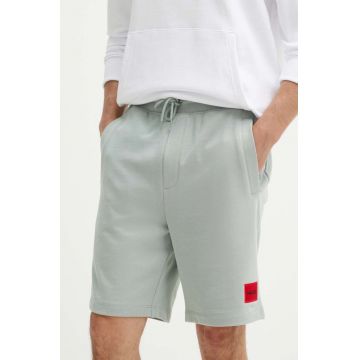 HUGO pantaloni scurti din bumbac culoarea negru, 50466196