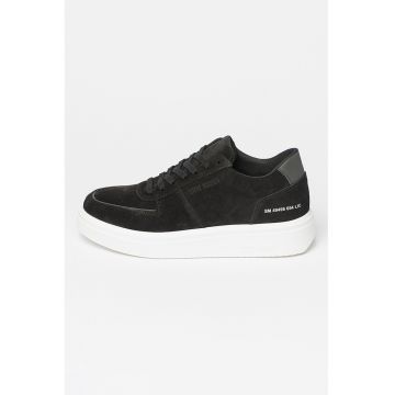 Pantofi sport de piele intoarsa cu logo Flynn