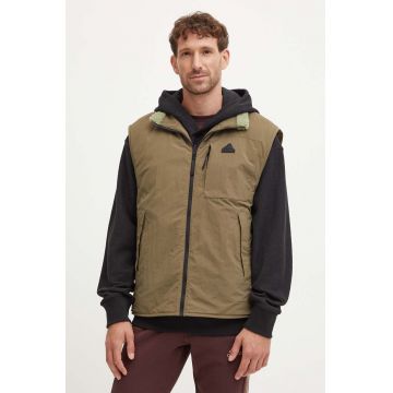 adidas vesta cu doua fete City Escape barbati, culoarea verde, de tranzitie, IZ4659