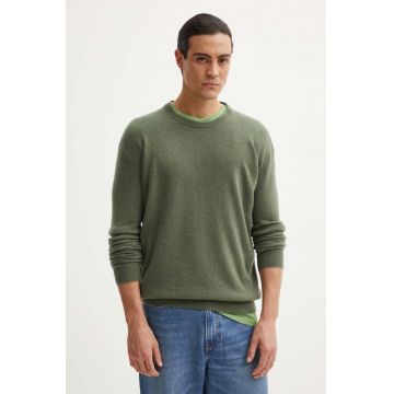American Vintage pulover de lana barbati, culoarea verde, light, MRAX18AH24
