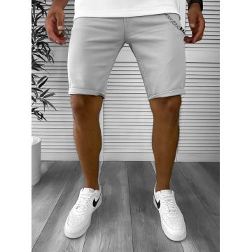 Blugi barbati scurti conici gri 12800 H3-2