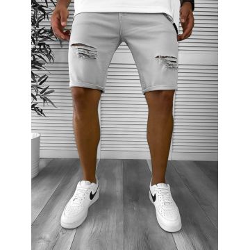 Blugi barbati scurti conici gri 12801 D3-3.3