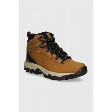 Columbia pantofi Newton Ridge Plus Waterproof barbati, culoarea maro, 1594731