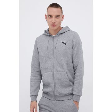Puma Bluză 586702 bărbați, culoarea gri, material neted