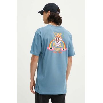 Vans tricou din bumbac barbati, cu imprimeu, VN000KHWJCN1