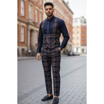 Compleu barbati Vesta + Pantaloni 12814 36-2   U4-1