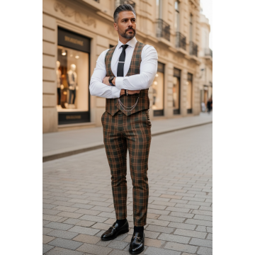 Compleu barbati  Vesta + Pantaloni B4205 86-1