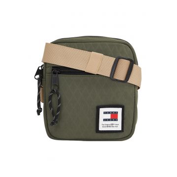 Geanta crossbody cu buzunar frontal cu fermoar