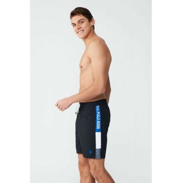 Pantaloni scurti de baie cu benzi logo laterale