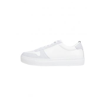 Pantofi sport de piele cu garnituri de piele intoarsa
