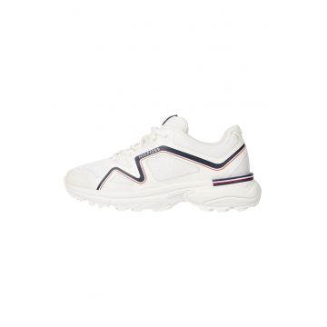 Pantofi sport low-cut cu insertii de plasa
