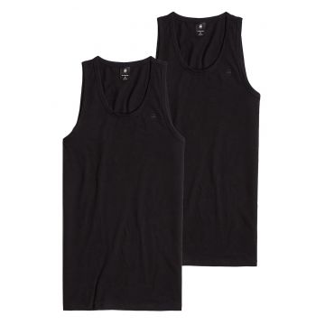 G STAR RAW - Set de top-uri cu decolteu rotund - 2 piese - Negru