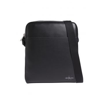 Geanta crossbody din piele ecologica cu model monograma