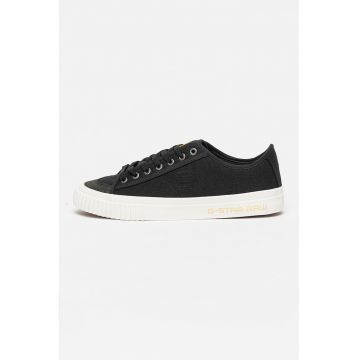 Pantofi sport cu model uni si inchidere cu sireturi