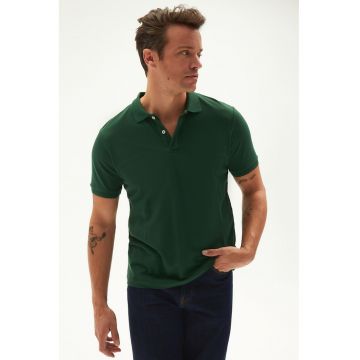 Tricou polo din bumbac pique
