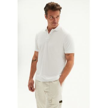 Tricou polo din bumbac pique
