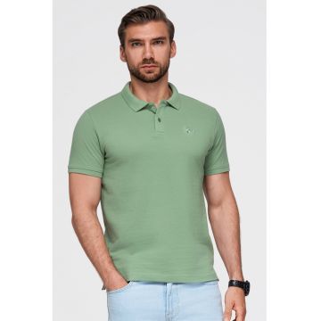 Tricou polo cu model uni - Verde