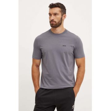Boss Green tricou barbati, culoarea gri, cu imprimeu, 50506373