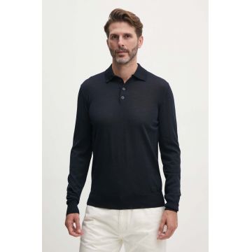Emporio Armani pulover de lana barbati, culoarea albastru marin, light, 8N1MV6 1M67Z