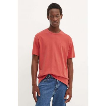Levi's tricou din bumbac barbati, culoarea rosu, neted, A3756