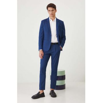 Medicine sacou bărbați, culoarea bleumarin
