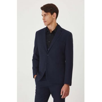 Medicine sacou bărbați, culoarea bleumarin