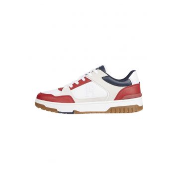 Pantofi sport de piele cu insertii de piele intoarsa