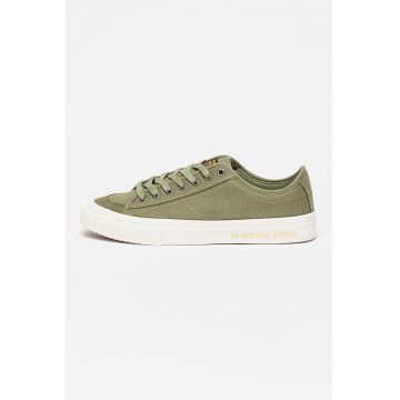 Pantofi sport cu model uni si inchidere cu sireturi