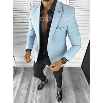 Sacou barbati  blue slim fit B8286 D0