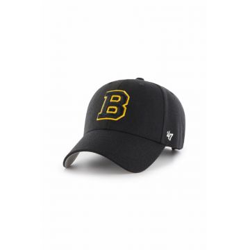47brand șapcă NHL Boston Bruins HVIN-MVP01WBV-BK33