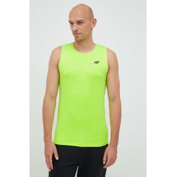 4F tricou de antrenament culoarea galben