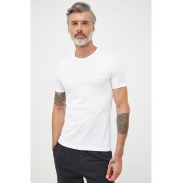 BOSS tricou din bumbac (3-pack) culoarea alb, neted