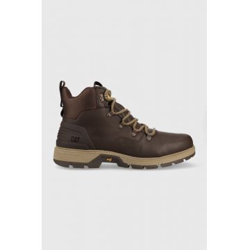 Caterpillar bocanci Leverage Hiker Wp barbati, culoarea maro