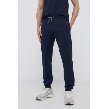 CMP Pantaloni bărbați, culoarea albastru marin, material neted