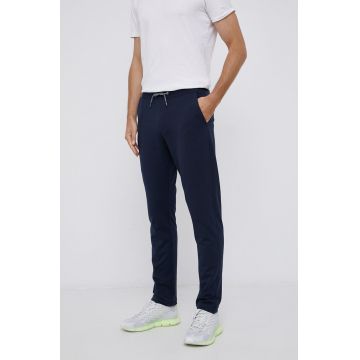 CMP Pantaloni bărbați, culoarea albastru marin, material neted