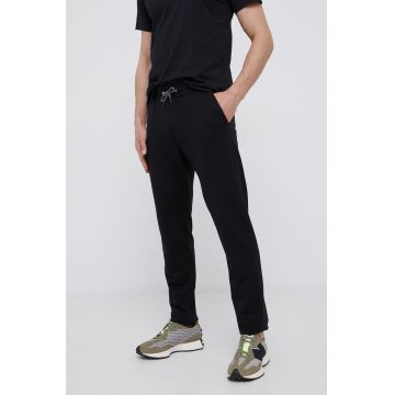 CMP Pantaloni bărbați, culoarea negru, material neted